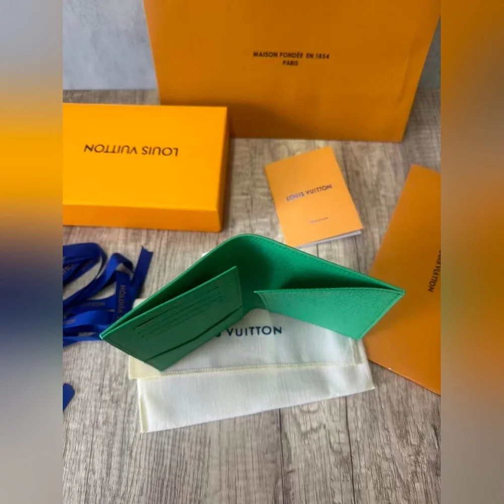 Louis Vuitton Green Monogram Passport Cover